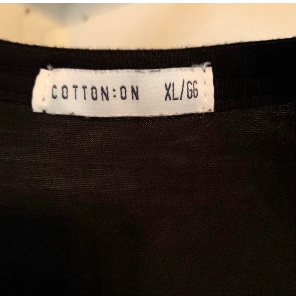 Cotton-On short sleeve Black Tee, XL - Picture 4 of 4